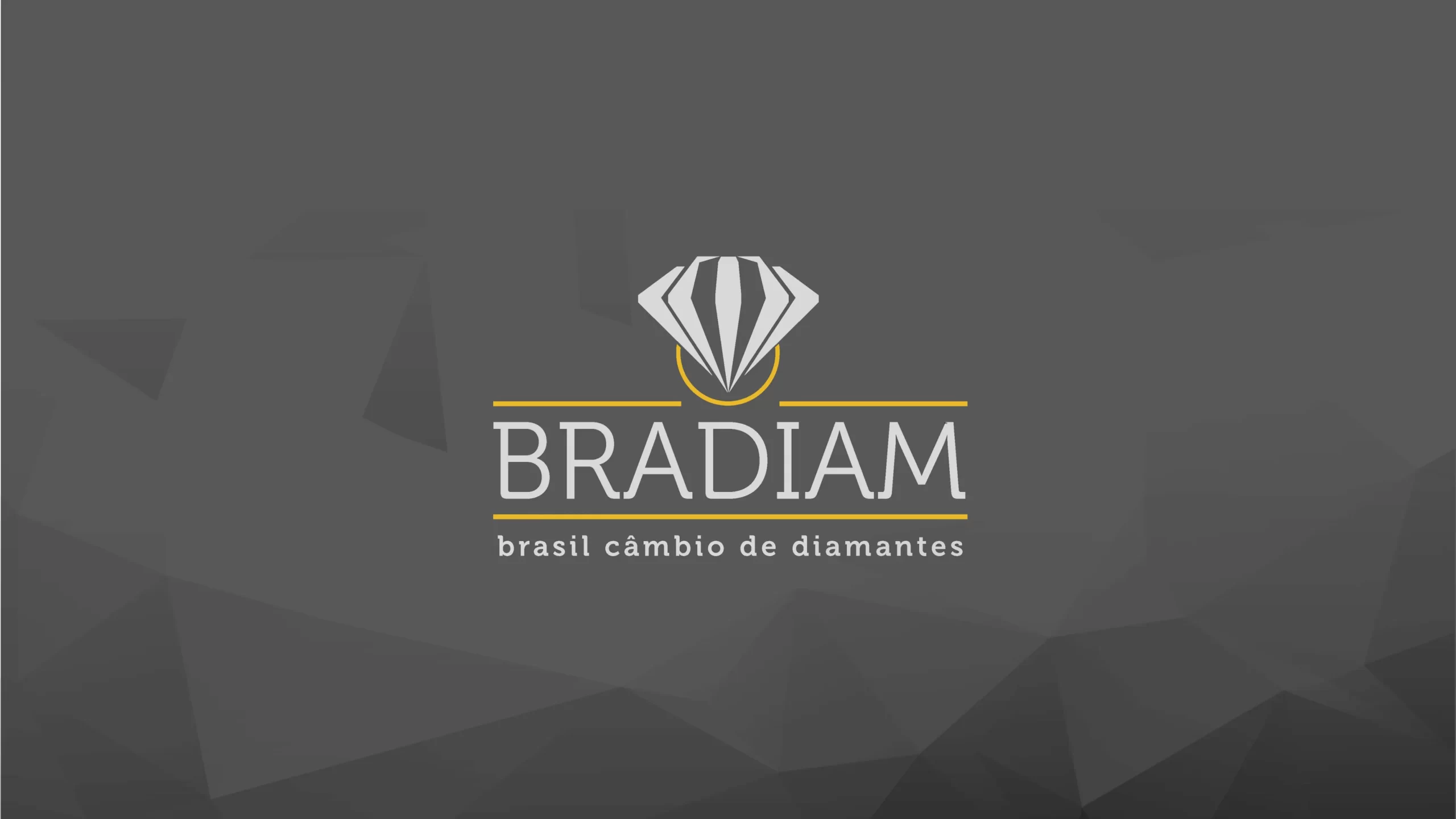 Logotipo da Bradiam, empresa de câmbio de diamantes no Brasil.